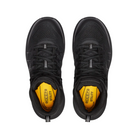 Top view of Women’s Keen Vista Energy Mid INT MET Carbon Toe work boot in black/raven – displaying the lace‑up closure, padded tongue and collar, and breathable lining for all‑day comfort.
