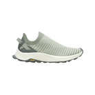 Women's Merrell Embark Moc slip-on athletic shoe in sage green, white, and grey