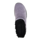 Top view of Women’s Merrell Encore Ice 4 slip-on in shark – featuring a padded collar and cushioned footbed with anatomical arch support to help relieve plantar fasciitis pain and provide comfort for neuropathy, moisture-wicking lining to maintain dry, healthy skin, and easy slip-on design for convenience.