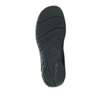 Bottom view of Women’s Merrell Encore Ice 4 slip-on in shark – featuring a Vibram Arctic Grip rubber outsole designed for superior traction on ice and slippery surfaces, multi-directional lugs for stability, and slip-resistant tread to reduce fall risk in winter conditions.