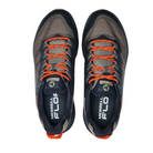 Top view of Men’s Merrell Moab Speed hiking shoe in brindle – featuring padded collar and tongue for ankle support, moisture-wicking lining to keep feet dry and healthy, and secure lace-up closure for locked-in fit.