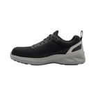 Side View of Men’s Nautilus Springwater Carbon Fiber Toe Work Shoe in Black – featuring a lightweight carbon fiber safety toe, slip-resistant outsole, and breathable mesh upper for all-day comfort.