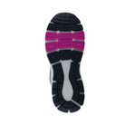 Bottom View of Women’s New Balance 840v5 running shoe in cyclone eclipse with magenta pop – featuring rubber outsole with flex grooves, durable traction zones, and smooth heel-to-toe transition support.