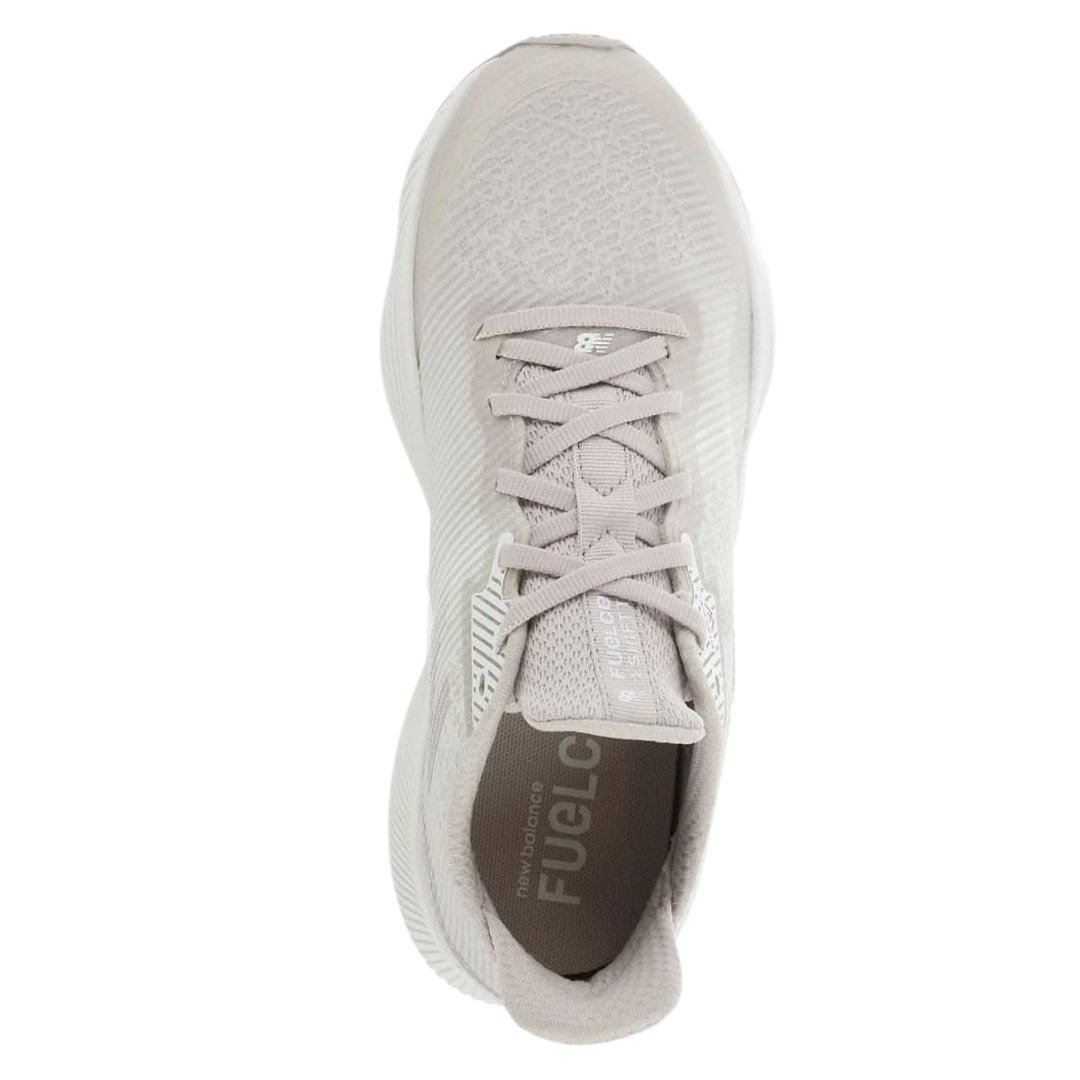 Top View of Women’s New Balance FuelCell Shift TR training shoe in logwood – featuring cushioned insole, breathable lining, and secure lace-up closure for a customized fit.