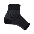 Side View of Unisex OS1st FS6 Performance Foot Sleeve in Black – featuring targeted compression zones, lightweight breathable fabric, and moisture-wicking design.