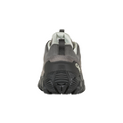 Back View of Women’s Oboz Sawtooth X Low Hiking Shoe in Drizzle – featuring a structured heel counter for rear-foot stability, padded collar for comfort, and a durable heel pull tab for easy on-and-off wear.