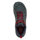 Top view of Women's Sypes Mid WP hiking boot in Slate – featuring a padded tongue and collar, breathable moisture-wicking lining, and an adjustable lacing system for a secure, customized fit.
