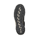 Bottom View of Men’s Oboz Sypes Waterproof Low Hiking Shoe in Lava Rock – featuring a proprietary rubber outsole with adaptive lugs for multi-surface traction, durable compound for long-lasting wear, and slip-resistant design for wet and uneven terrain.
