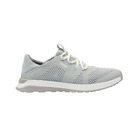 Side view of Women’s Olukai Huia slip-on sneaker in pale grey – featuring breathable mesh upper, anatomical footbed, and cushioned EVA midsole with traction pods.