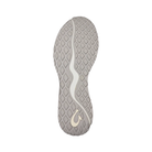 Bottom View of Women’s Olukai Huia slip-on sneaker in pale grey – featuring a durable Wet Grip Rubber outsole, water-channel traction pattern, and flexible pods for enhanced grip.