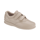 Side view of Women’s SAS Me Too sneaker in mocha – featuring soft leather upper, cushioned footbed for all-day comfort, and flexible rubber outsole for smooth movement.