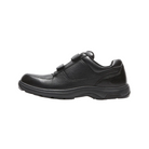 Side view of Men’s Winslow Hook & Loop Oxford in black – featuring a low-profile design, secure strap closure, and supportive midsole for everyday wear.