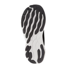 Bottom View of Women’s New Balance Fresh Foam X 1080v13 running shoe in black with white – featuring durable rubber outsole with multi-directional traction, flex grooves for natural foot movement, and reinforced heel for stability.