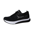 Side View of Men’s Xelero Steadfast hiking shoe in black – featuring durable leather and mesh upper for breathability, cushioned midsole for all-day comfort, and rugged outsole for superior traction and stability.