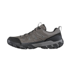 Side view of Men's Sawtooth X Low B-Dry hiking shoe in Charcoal – featuring waterproof nubuck leather and breathable mesh upper, B-Dry membrane for moisture protection, cushioned midsole, and a rugged outsole designed for trail-ready performance.
