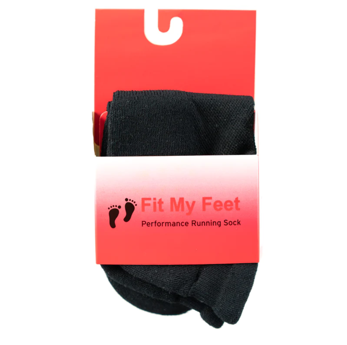 Unisex Fit My Feet Black No Show Socks