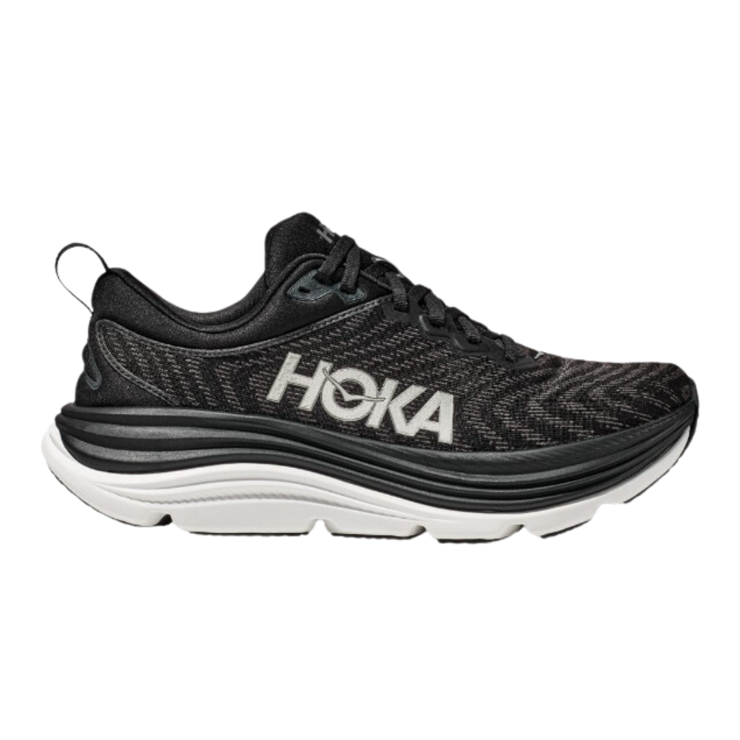 Hoka Gaviota 5 Black White Men's Running Shoes 01
