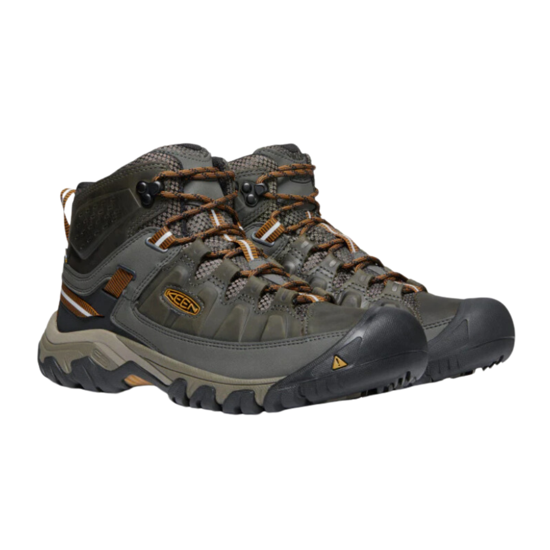 Keen Targhee III WP Mid Black Olive Golden Brown Men's Hiking Boots