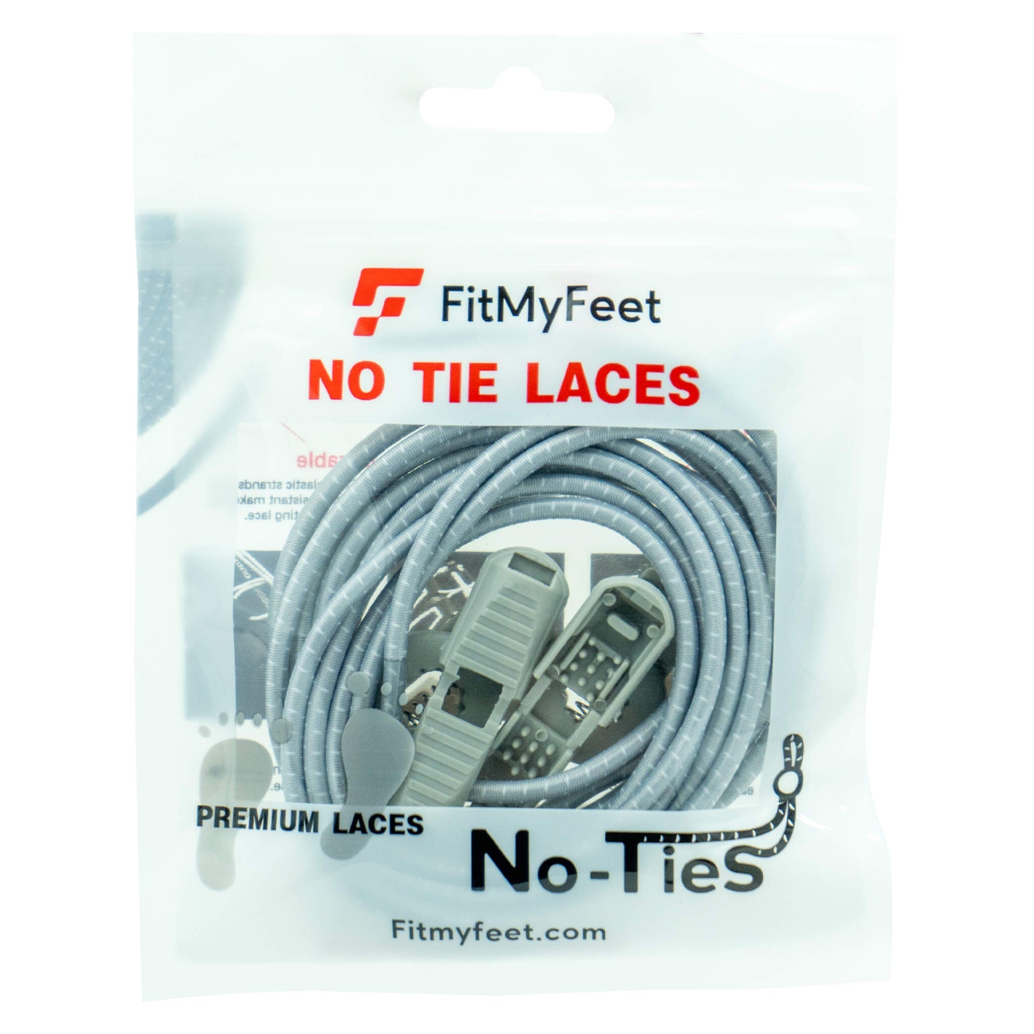 No-Ties Premium Laces White